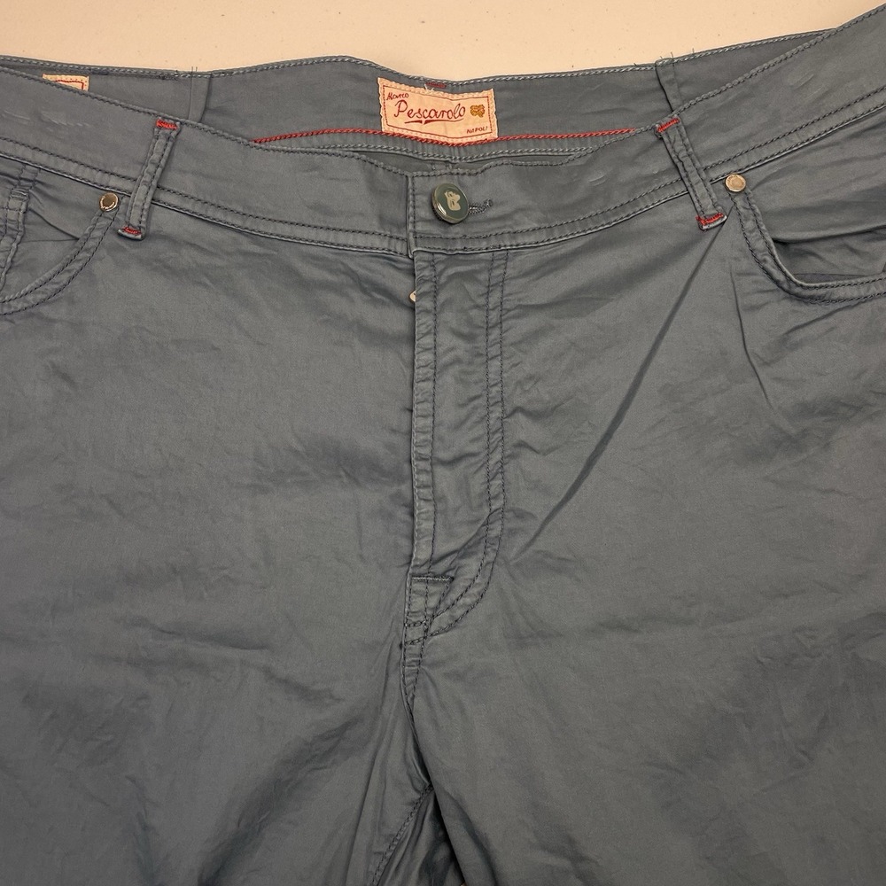 Marco Pescarolo Pants 58 (41x29) Mens 5 Pocket Nerano M18 Blue VGUC